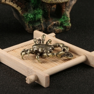 Đồng cũ cua đồ trang trí cua cua nhỏ Mặt dây chuyền chìa khóa mặt dây chuyền thủ công kim loại - Product Image 3