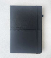 Carnet de notes exécutif en cuir PU avec logo personnalisé, format A5, couverture rigide, agenda professionnel, papier 100 g/m² résistant à l'encre, pour réunions de bureau