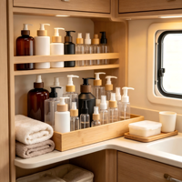 Bouteille de lavage en plastique avec pompe en bois écologique, pulvérisateur à gâchette en bambou, récipient vide pour gel douche et après-shampoing, emballage personnalisé pour marque
