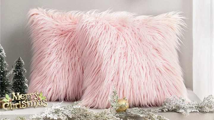 Fur Plush Shaggy Fluffy Cushion Cover Soft Decorative Throw Pillow