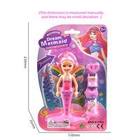 Poupée sirène de 5 pouces avec ailes arc-en-ciel, articulations mobiles, à habiller soi-même, jouet princesse pour filles, cadeau d'anniversaire pour enfants