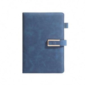 2025 Promotional Custom Logo Business Note Book A5 Pu Leather Diary Hardcover Journal Notebook With Pen Slot Holder - Product Image 1