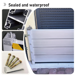 Paneles de Inundación de Aleación de Aluminio y Acero Inoxidable Reflectantes de Alta Resistencia, Tablas de Contención de Agua Resistentes a Impactos, Fáciles de Desplegar - Product Image 1