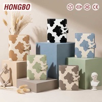 Couverture de carnet/journal/agenda en cuir imprimé vache Hongbo, best-seller, pour agendas à disques, comme cadeaux de luxe
