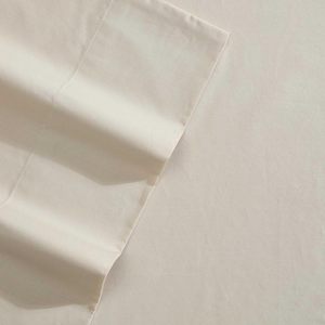 King Fitted Bed Sheet Set 100% Cotton <strong>Percale</strong> 400TC European Style Solid Customizable Color Soft Breathable Lightweight <strong>Bedding</strong> - Product Image 3