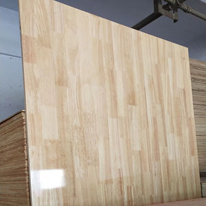 ألواح خشب مطاطي صلبة مصنوعة حسب الطلب، ألواح متصلة بالأصابع ذات حواف ناعمة لصناعة الأثاث والسلالم الداخلية - Product Image 1