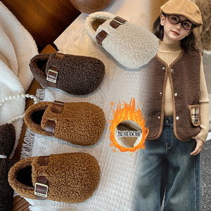Chaussures décontractées Mao Mao pour garçon 2025 hiver nouveau corail polaire/polaire chaud respirant chaussures Birkenneth pour enfants - Product Image 1
