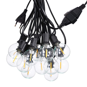 Không thấm nước trong nhà/ngoài trời G40 Chuỗi cổ tích Ánh sáng hoàn hảo cho Patio <span class=keywords><strong>Led</strong></span> trang trí ánh sáng dây đèn sân vườn ngoài trời - Product Image 4