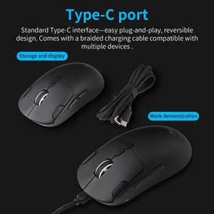Ratón Inalámbrico Programable Ultraligero F-37 de 58g, 2.4G, Envío Rápido, para Juegos de PC y Oficina, Ergonómico, Bajo MOQ, Disponible en Stock - Product Image 6