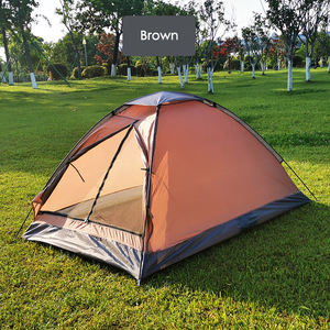 レインフライ付き軽量2人用キャンプテント簡単セットアップ折りたたみキャンプテントハイキングビーチファミリーアウトドアアドベンチャー - Product Image 6