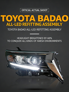 ไฟหน้า AURON รุ่นใหม่ 32V LED Chip ความสว่างสูง X6 12v ชุดอัพเกรดสำหรับ Land Cruiser แสงสีขาว 6000K ปี 2018-2023 Prado - Product Image 4