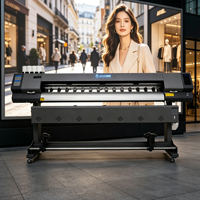 Imprimante d'étiquettes à jet d'encre automatique ATUE 8 pieds (180 cm) sans bordure avec réservoir rechargeable pour bannières en toile, autocollants de voiture en vinyle pour I3200