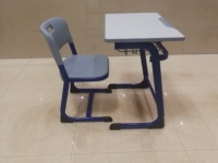 Mobilier scolaire pliable salle de classe étudiant bureau d'étude et chaise ensemble table unique chaise de bonne qualité
