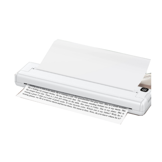 BESTLINE 2025 A4 Thermal Printer 200DPI Mini Wireless Inkless Thermal Printer for Photos Documents and Memos Office Equipment