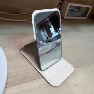 Custom LOGO 4.25in PU Leather Compact Folding Makeup <b>Mirror</b> Portable Handheld Compact <b>Mirror</b> Adjustable Purse Vanity Table Gifts - Product Image 5