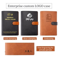 Noir A5 Rechargeable Couverture Portable, PU En Cuir Journal Journal 6 Liant Livre, D'affaires Brun Couverture Souple En Cuir Liant Pour Ordinateur Portable