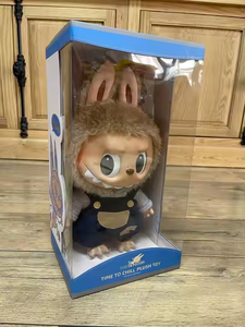 재고 있음 팝마트 라부부 휴식 시간 플러시 토이 비닐 플러시 인형 37cm 대형 장난감 - Product Image 2