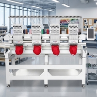 Máquina de Bordar Plana de Cuatro Cabezas REVHON de Alta Calidad, Nueva, Máquina Computarizada para Bordar Gorras