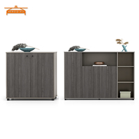 Archivadores de almacenamiento de madera Muebles de oficina Gabinete de puerta corredera Gabinete de archivo de madera
