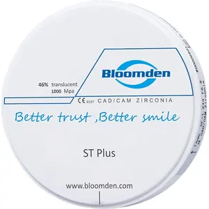 Bloomden üretici zirkonyum blok boş disk ST-Plus zirkonyum blok s diş laboratuvarı