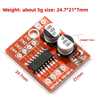 Module de commande de moteur DC bidirectionnel, contrôle de vitesse PWM avant-arrière, double pont en H, moteur pas à pas, mini modèle L298N A20