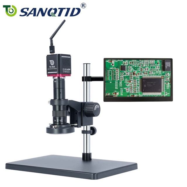 SANQTID TD-10A-4KA HDMI/USB 4K Digital Microscope 26-180x Continuous-Zoom Electronic Magnifier Wi-Fi Enabled View on Mobile