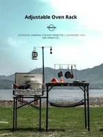 Offre Spéciale Table pliante légère et moderne Table de camping en plein air Équipement de pique-nique Portable Facile à emballer avec support de lumière