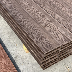 Impermeable NUEVA CUBIERTA DE WPC estilo europeo tablero de madera compuesto material de <span class=keywords><strong>suelo</strong></span> al aire libre para patio buen precio - Product Image 2