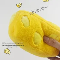 Jouet sonore interactif Kaidile pour chien, best-seller, en peluche écologique, motif dessin animé, souris à nourriture cachée, balle à mâcher