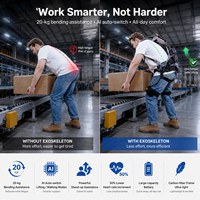 Exosquelette de soutien lombaire portable Y20, capacité de charge de 20 kg, en fibre de carbone ultra-légère, pour opérations industrielles