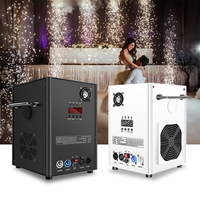 Mesin Percikan Api Dingin 700W Besar untuk Pesta, Pernikahan, Pertunjukan Panggung, Kontrol Elektrik DMX512 2CH, Remote, Paduan Titanium, Dapat Disesuaikan