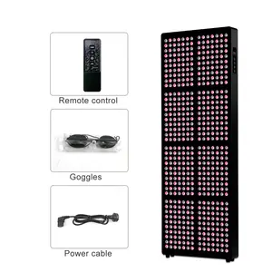 OEM/ODM Beauty 7wavelengths 190mw/cm Pulse Mode Skin Body Care 2400W 560pcs LED Infrared Red Light Therapy Panel Device