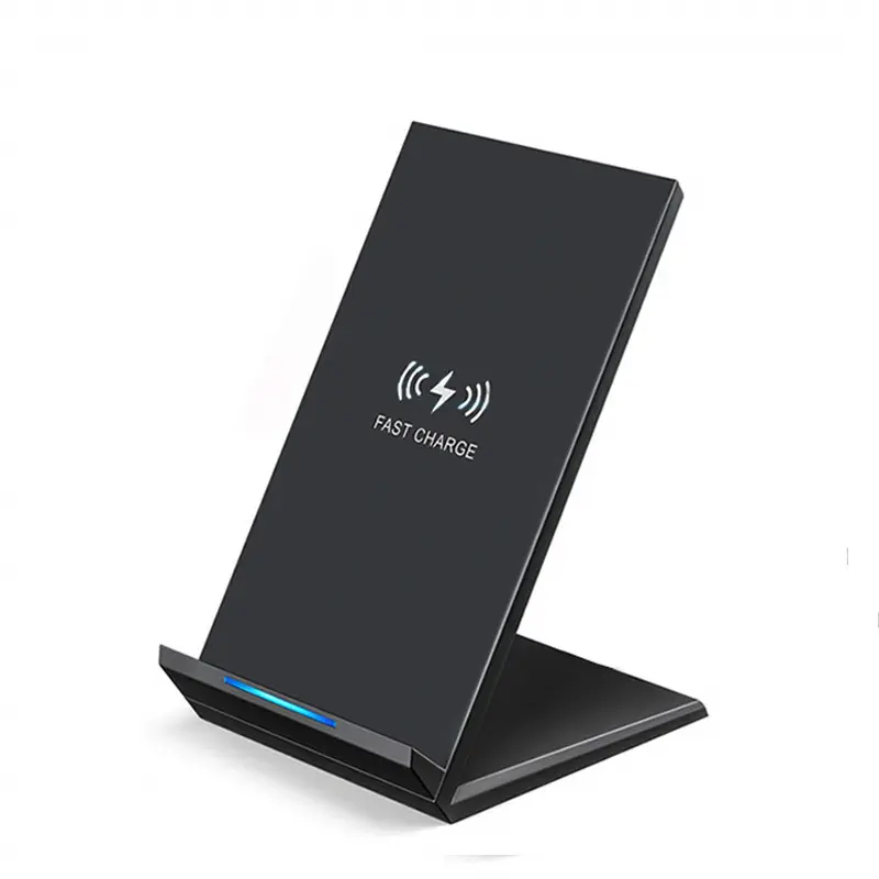 20W desktop Fast mobile phone Wireless Charger Qi Certified vertical Wireless Charging Stand Compatible all Qi Enabled Phone