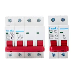 Seanro Miniatur Saklar Arus Elektrik DC MCB 2 3 4Poles 63a 40 Amp Pemutus Sirkuit