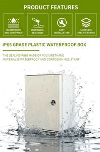 Caja Eléctrica Impermeable IP65 de <span class=keywords><strong>SMC</strong></span> para Exteriores de 300*250*140MM para Sistemas de Energía Solar, Paneles de Control Industrial, Gabinete PLC - Product Image 3