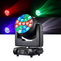 Lyre motorisée Big Bee Eye 19x40W avec CTO Wash & Beam 4-en-1, contrôle individuel des pixels pour effets stroboscopiques et de poursuite sur bande LED