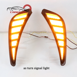 Luces LED de Conducción Diurna CARMATES para <span class=keywords><strong>Toyota</strong></span> <span class=keywords><strong>Corolla</strong></span> <span class=keywords><strong>GR</strong></span> <span class=keywords><strong>Sport</strong></span> <span class=keywords><strong>2021</strong></span> 2022 12V, Luces Diurnas DRL, Lámpara de Señal de Giro, Faros Delanteros Automáticos - Product Image 3