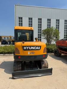 Excavatrice sur chenilles Hyundai R60VS d'occasion, mini-pelle de 6 tonnes, moteur et pompe testés et inspectés pour les travaux de construction municipale et de jardinage - Product Image 3