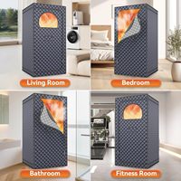 Tenda Sauna Portabel Berinsulasi untuk 1-2 Orang Harga Grosir Penggunaan Rumah Sauna Uap Dapat Disesuaikan OEM untuk Perawatan Kulit dan Relaksasi
