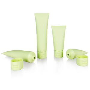 Tube souple en plastique vert vide de 50 ml et 100 ml avec logo personnalisé pour emballage cosmétique de voyage, crème de soin corporel et flacon de lavage du visage - Product Image 2