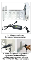 Machine de ventilateur de refroidissement électrique à détection automatique de gaufre à bulle d'oeuf entièrement en acier inoxydable 5-15 secondes affichage de plaquette de refroidissement rapide avec CE