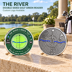 Bulk Custom Golf Green Reader Bubble Level Metal Alignment Tool Corporate Golfer Gift Factory Direct Bulk Supply for Brands - Product Image 1