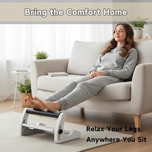 Ergonomic Adjustable Foot Rest <b>Stool</b> With Massage Surface 6-Level Height Adjustment ABS for <b>Office</b> Home and Workspace Use - Product Image 3