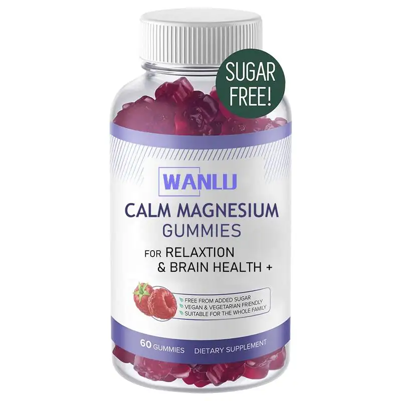 Magnesium dukungan stres Gummies dengan prebiotik & probiotik untuk tidur dan pemulihan dengan mendukung kekebalan & kesehatan pencernaan
