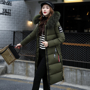 Coldker 2021 invierno <span class=keywords><strong>mujer</strong></span> moda cálido Parka abrigo piel abajo chaquetas algodón ropa femenina prendas de vestir abrigo largo <span class=keywords><strong>Mujer</strong></span> - Product Image 6