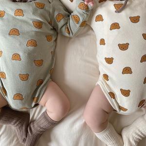 202 haute qualité vente chaude chaud <span class=keywords><strong>bébé</strong></span> coton barboteuse taille haute pantalon costume infantile <span class=keywords><strong>bébé</strong></span> pyjamas 2 pièces ensemble - Product Image 3