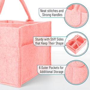 Bolsa de Pañales de Fieltro para Mamá, Bolsa de Almacenamiento de Artículos para Bebés - Product Image 3