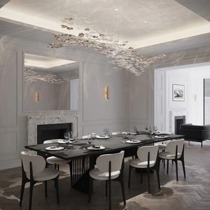Lampadario in vetro di arte di marea, a cascata pezzo di nuvola con petali di vetro sospeso e accenti d'oro, dichiarazione di illuminazione per foyer - Product Image 2