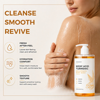 Gel Douche Corps Personnalisé à l'Acide Kojique et au Curcuma, Niacinamide Éclaircissant, Nourrissant, Hydratant, Rafraîchissant – OEM ODM Marque Privée