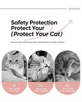 Combinaison de récupération pour chat en coton respirant, anti-léchage des plaies après stérilisation, vêtement de récupération pour animaux de compagnie